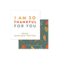 Thankful For You Favor Tags or Stickers