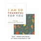 Thankful For You Favor Tags or Stickers