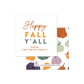 Happy Fall, Y'all Favor Tags or Stickers