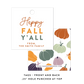 Happy Fall, Y'all Favor Tags or Stickers