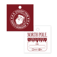 Straight From The North Pole Gift Tags