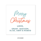 Pink Stockings Merry Christmas Favor Tags or Stickers