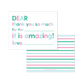 Kids Fill In The Blank Thank You Pink & Blue Stripes