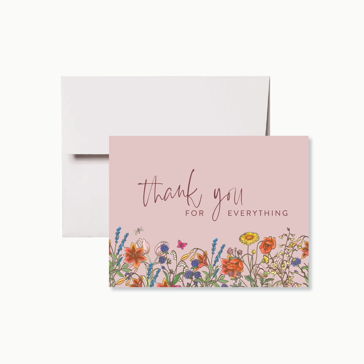 Summer Wildflower Thank You Card