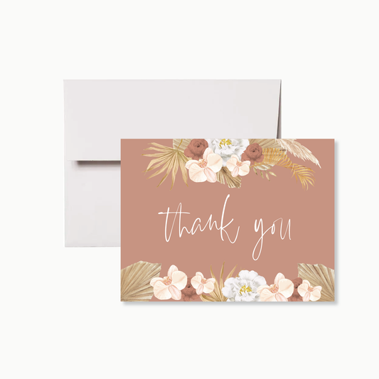 Boho Beach Thank You Card