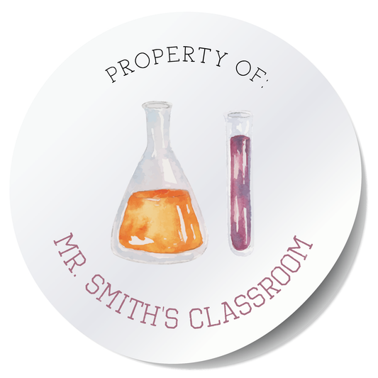 Science Property Of Teacher or Student Stickers