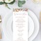 Summer Wildflower Menu/Program