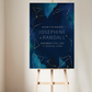 Constellation Watercolor Welcome Sign