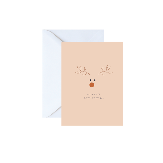 Minimalist Rudolph Reindeer