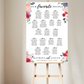 Colorful Watercolor Floral Seating Chart