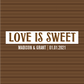 Chocolate Bar Wrapper Wedding or Bridal Shower Favor - Love is Sweet