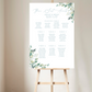 Dusty Blue Watercolor Floral Seating Chart