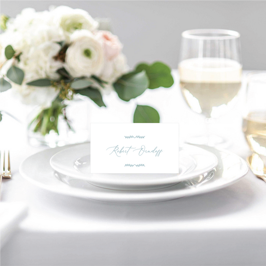 Dusty Blue Place Cards