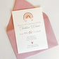 Rainbow Hearts Baby Shower Invitation