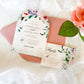 Watercolor Floral Arch Invitation Suite