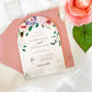 Watercolor Floral Arch Invitation Suite