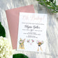 Oh Baby! Floral Crown Forest Animals Baby Shower Invitation
