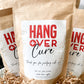 Hangover Cure Set of 25 8oz. Coffee Bag Wedding Favors and Favor Sign