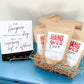 Hangover Cure Set of 25 8oz. Coffee Bag Wedding Favors and Favor Sign