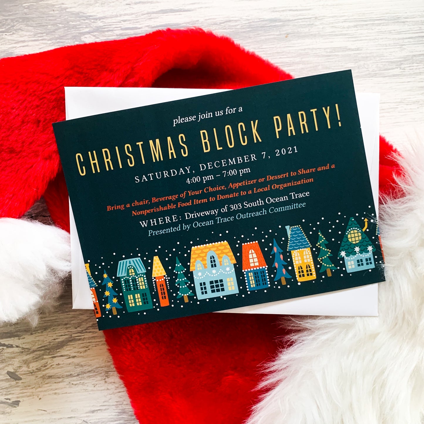 Christmas Block Party Invitation
