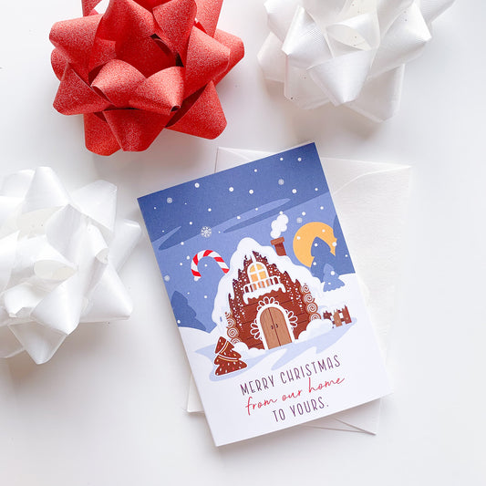 Candy Cane Gingerbread House