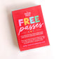 Free Passes Kit - Love Coupon, Unique Couple Gift
