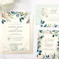 Greenery Watercolor Wedding Invitation Suite