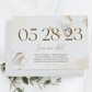Neutral Palms Wedding Save the Date