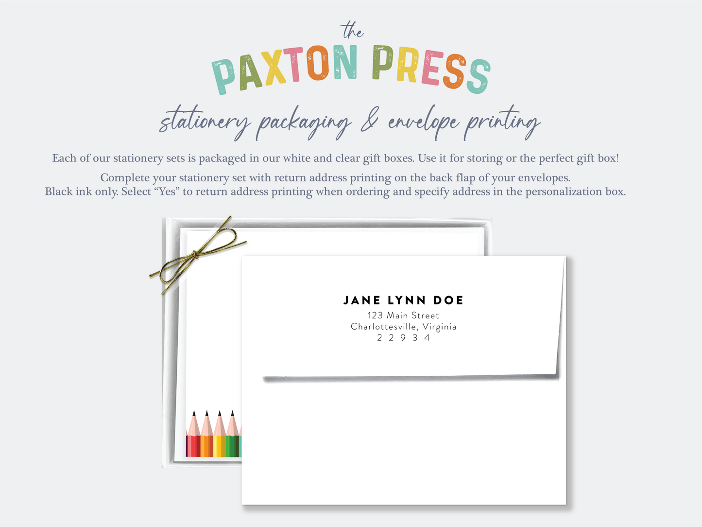 Florida Pattern Personalized Stationery Set of 12