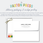 Muted Palms Tropical Personalized Stationery Set of 12