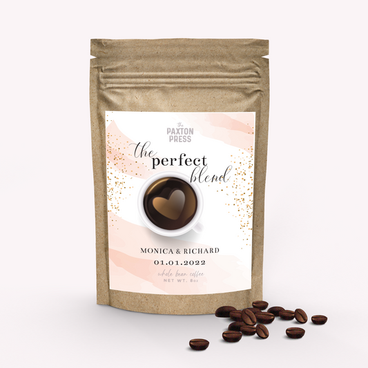 The Perfect Blend Coffee Bag Wedding Favor