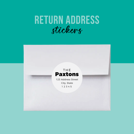 Return Address Stickers (Set of 50)