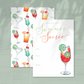 Summer Soiree Party Invitation - Custom OR Fill-in-the-Blank - Set of 12