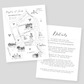 Custom Wedding Map | Welcome Bag Cards A2 or A7 Prints | Sketch Style