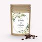 Traditional Floral Coffee Bag Wedding Favor
