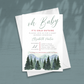 Oh Baby Christmas Baby Shower Invitation