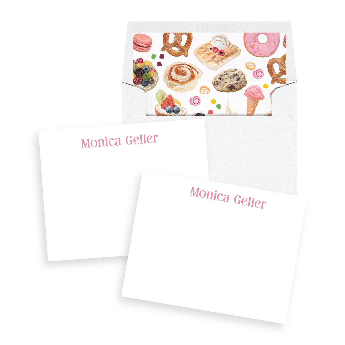 Baker's Personalized Stationery Set of 12