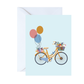 Bicycle with Balloons Birthday Card
