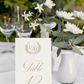 Classic Monogram Tented Table Numbers
