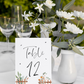 Country Fence Tented Table Numbers