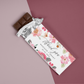 Chocolate Bar Wrapper Wedding or Bridal Shower Favor - Floral Pink