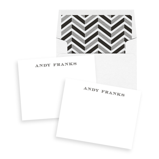 Abstract Geometric Personalized Stationery Set of 12