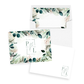 Greenery Initials Personalized Stationery Set of 12