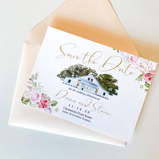 Wedding Venue Custom Save the Date