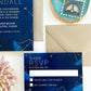 Constellation Watercolor Wedding Invitation Suite