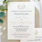 Classic Monogram Pearlescent Wedding Invitation Suite
