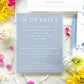 Spring Wildflower Monogram Wreath Wedding Invitation Suite