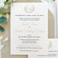 Classic Monogram Pearlescent Wedding Invitation Suite