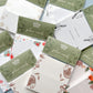 Golden Winter Pine Cones Dinner Place Cards
