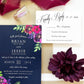 Navy + Floral Wedding Invitation Suite